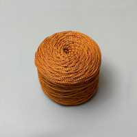 Mustard polyester cord, 3 mm soft