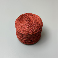 Terracotta polyester cord, 3 mm soft