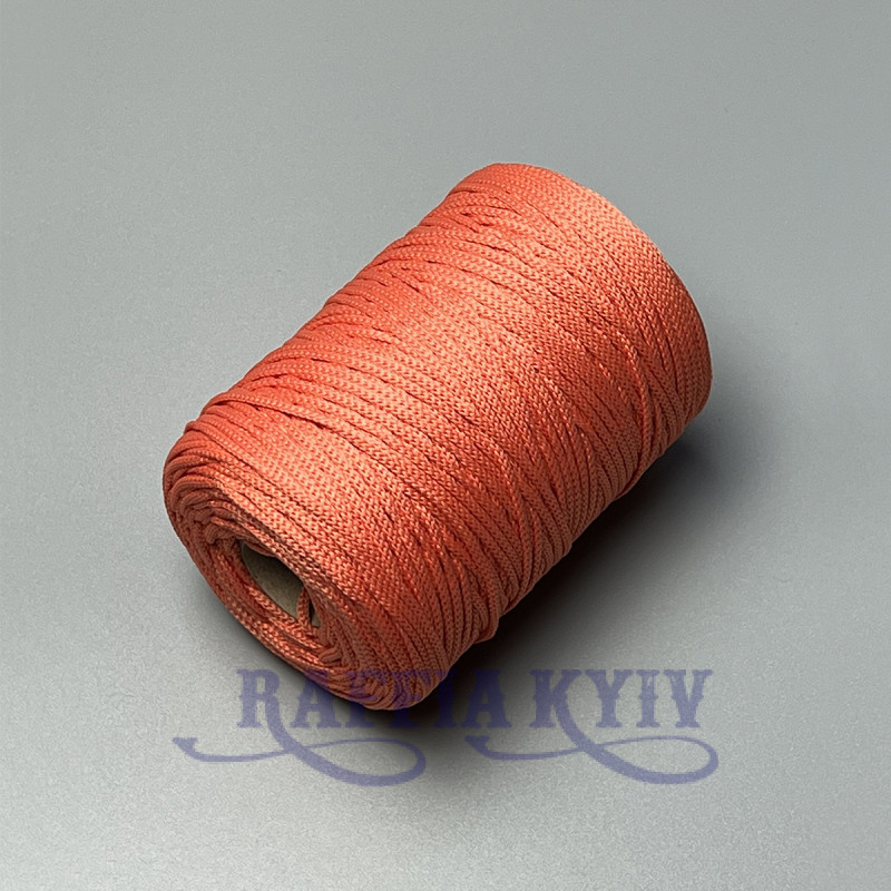 Apricot polyester cord, 2 mm