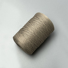 Beige polyester cord, 2 mm