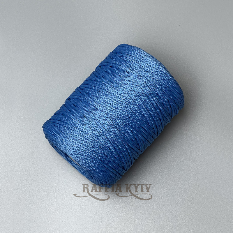 Light blue polyester cord, 2 mm