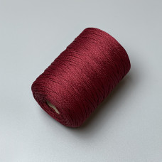 Burgundy polyester cord, 2 mm