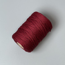 Burgundy polyester cord, 3 mm