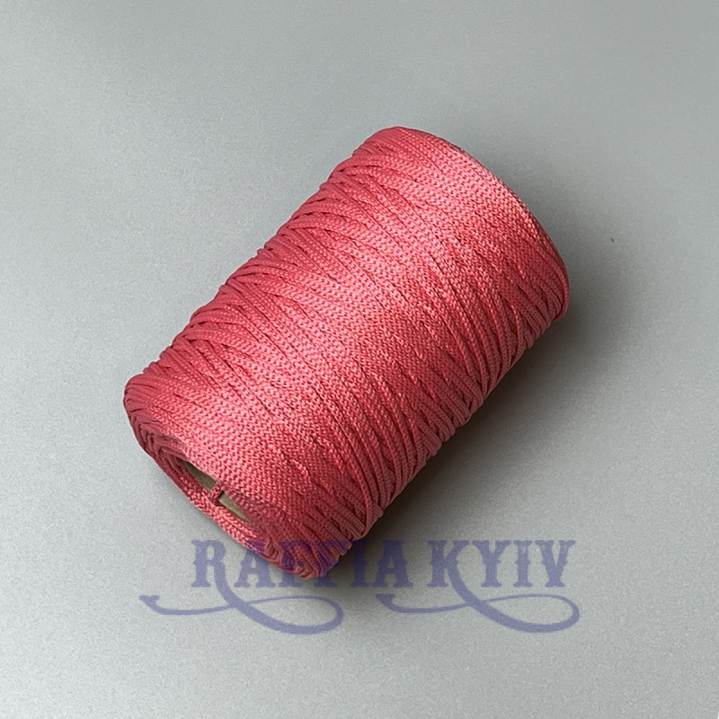 Coral polyester cord, 2 mm