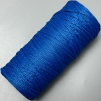 Cornflower polyester cord, 4 mm soft