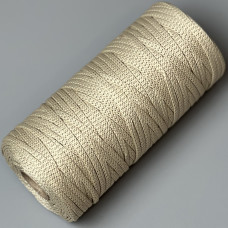 Cream polyester cord, 4 mm soft