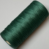Темно-зелений поліефірний шнур, 4 мм софт