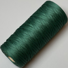 Dark green polyester cord, 4 mm soft