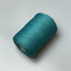 Dark turquoise polyester cord, 2 mm