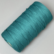 Dark turquoise polyester cord, 5 mm