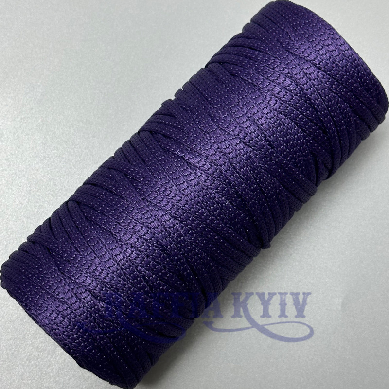 Темно-фиолетовый полиэфирный шнур, 4 мм софт