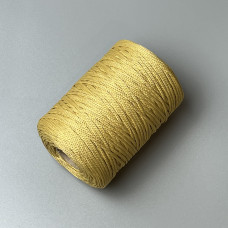 Gold polyester cord, 2 mm