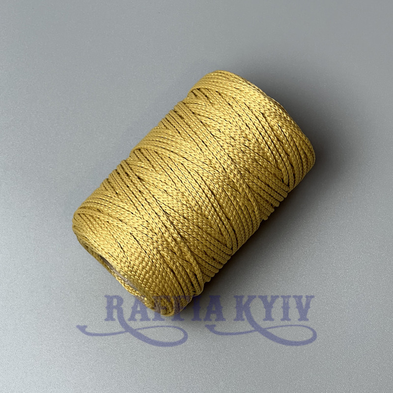 Turmeric polyester cord, 3 mm