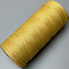 Turmeric polyester cord, 4 mm soft