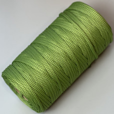 Green olive polyester cord, 5 mm