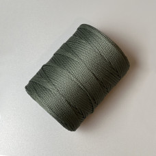 Grey olive polyester cord, 2 mm