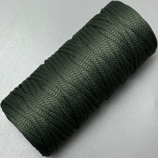 Grey olive polyester cord, 4 mm soft