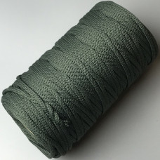 Grey olive polyester cord, 5 mm