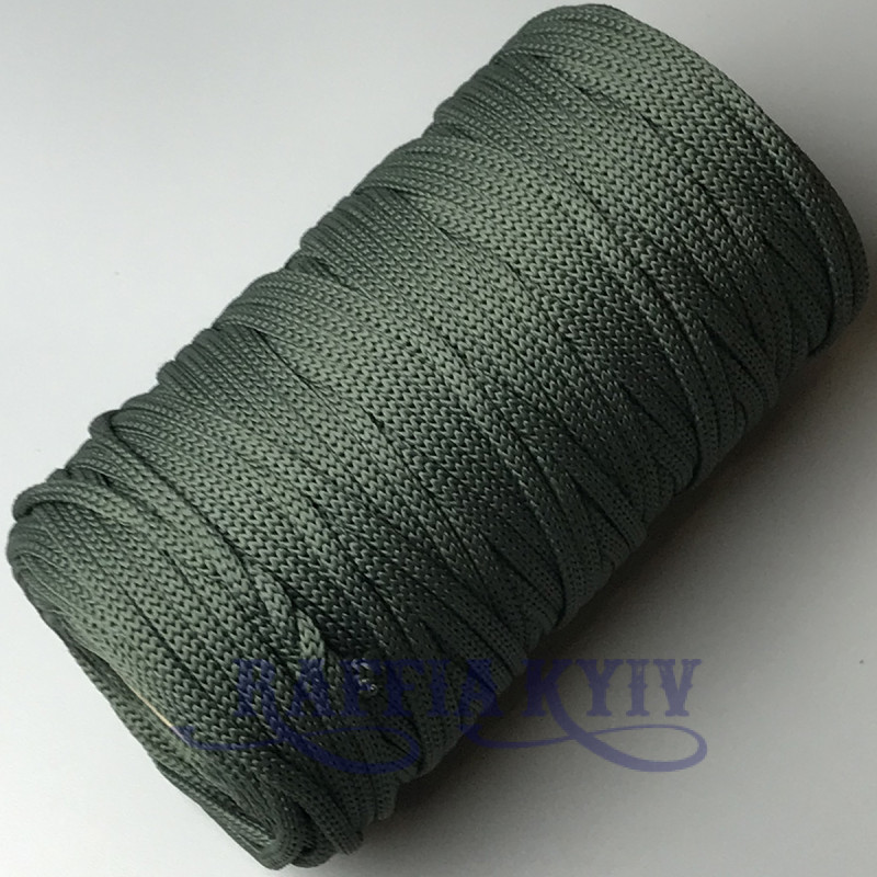Сіра олива поліефірний шнур, 5 мм