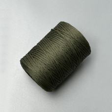 Khaki polyester cord, 2 mm