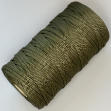Khaki polyester cord, 5 mm