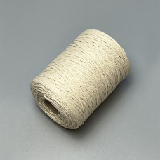 Light beige polyester cord, 2 mm, with slight contamination