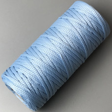 Light blue polyester cord, 4 mm soft