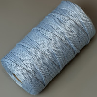Light blue polyester cord, 5 mm