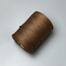 Светло-коричневый полиэфирный шнур, 2 мм