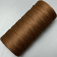 Light brown polyester cord, 4 mm soft