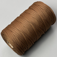 Светло-коричневый полиэфирный шнур, 5 мм