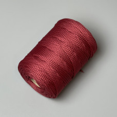 Светло-бордовый полиэфирный шнур, 3 мм