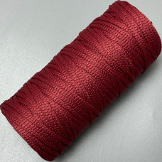 Light burgundy polyester cord, 4 mm soft