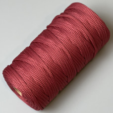 Светло-бордовый полиэфирный шнур, 5 мм