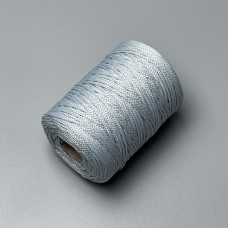 Light grey polyester cord, 2 mm