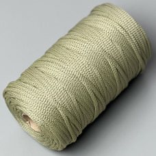 Light olive polyester cord, 5 mm