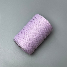 Светло-фиолетовый полиэфирный шнур, 3 мм