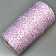 Light violet polyester cord, 5 mm
