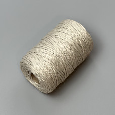 Milk polyester cord, 3 mm
