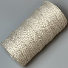 Milk polyester cord, 5 mm