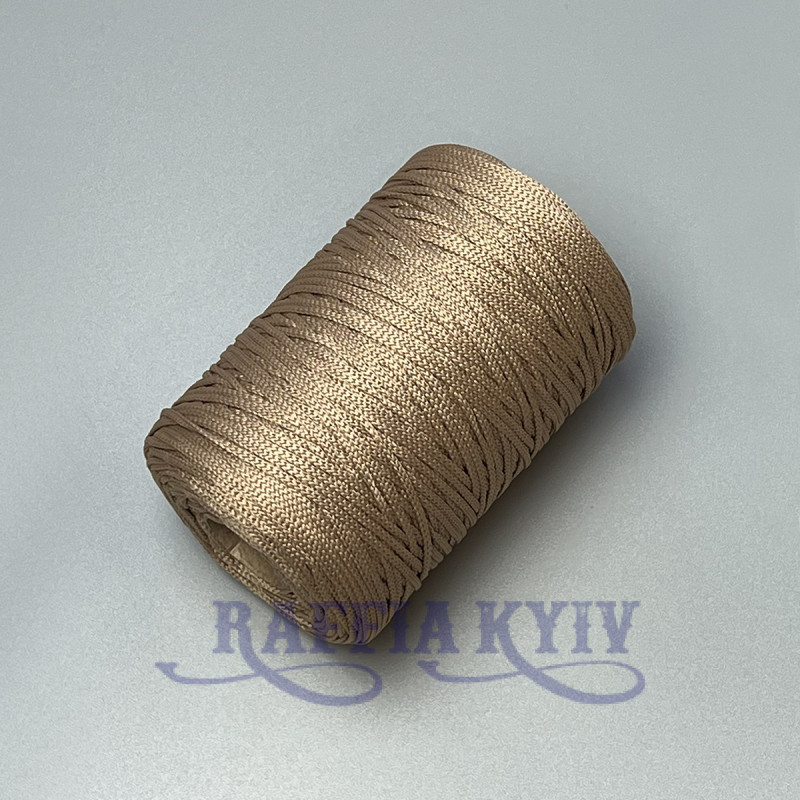 Mocha polyester cord, 2 mm
