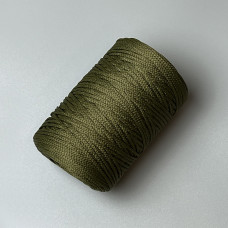 Olive polyester cord, 2 mm