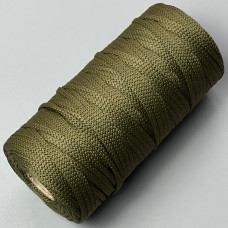 Olive polyester cord, 5 mm