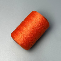 Orange polyester cord, 2 mm