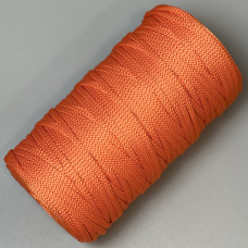 Orange polyester cord, 5 mm