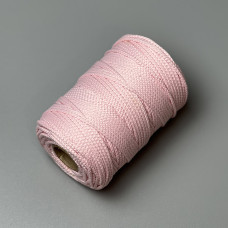 Pale pink polyester cord, 3 mm
