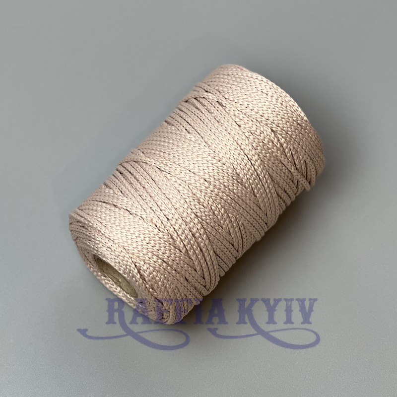 Рожевий серпанок поліефірний шнур, 3 мм
