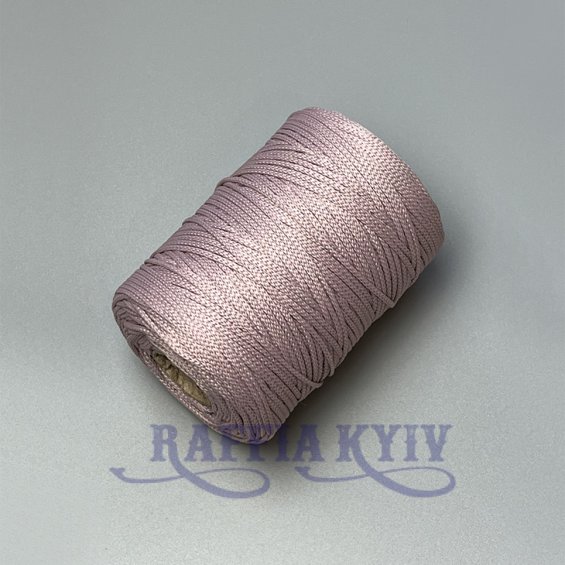 Рожева пудра поліефірний шнур, 2 мм