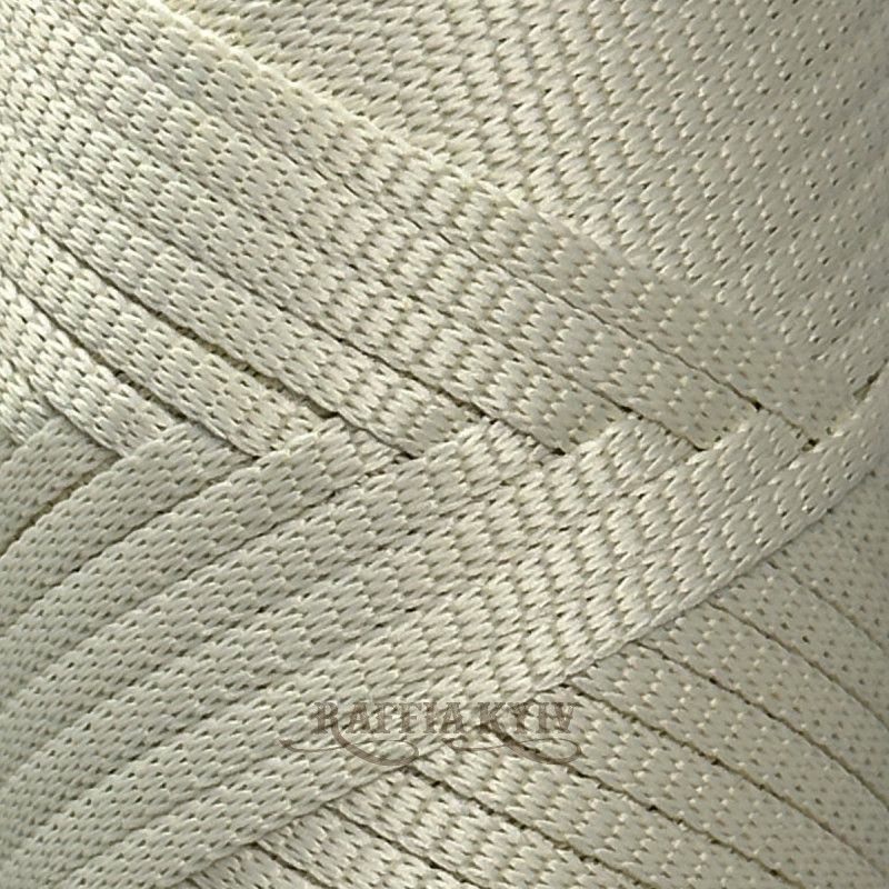 4 mm Ivory ribbon polyester cord Raffia™ Kyiv