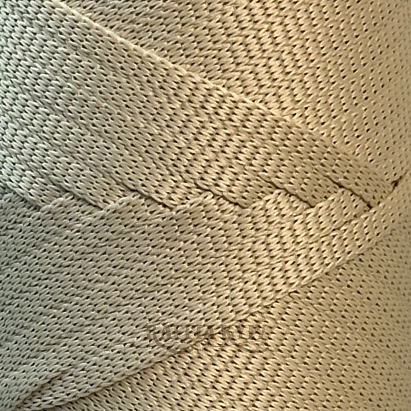 4 mm Light Beige ribbon polyester cord Raffia™ Kyiv